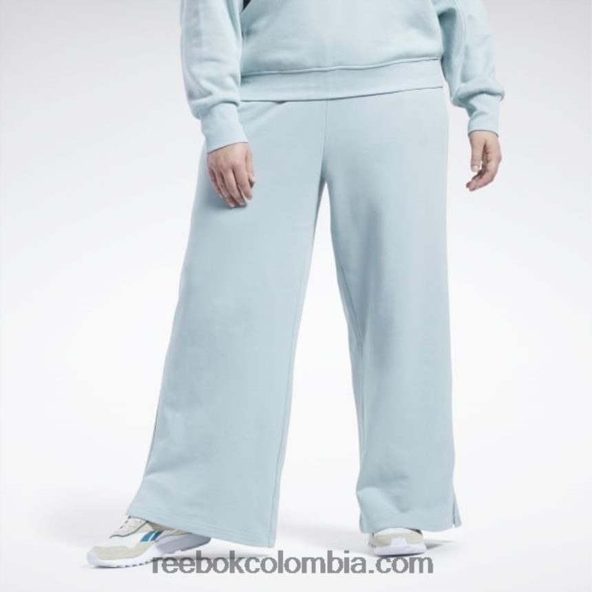 mujer gris junto al mar pantalones clásicos de pierna ancha (tallas grandes) Reebok D260LP649