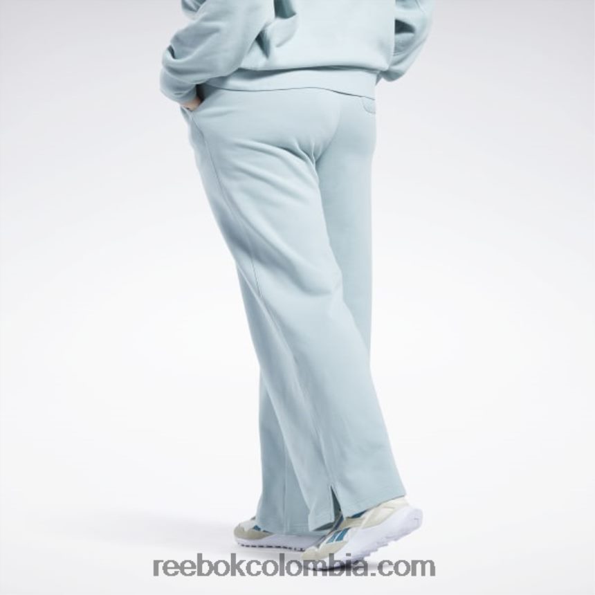 mujer gris junto al mar pantalones clásicos de pierna ancha (tallas grandes) Reebok D260LP649