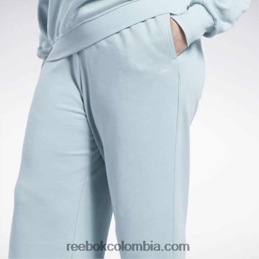 mujer gris junto al mar pantalones clásicos de pierna ancha (tallas grandes) Reebok D260LP649