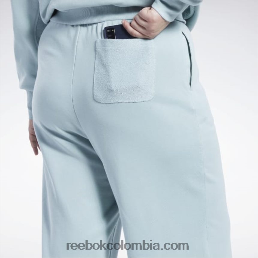 mujer gris junto al mar pantalones clásicos de pierna ancha (tallas grandes) Reebok D260LP649