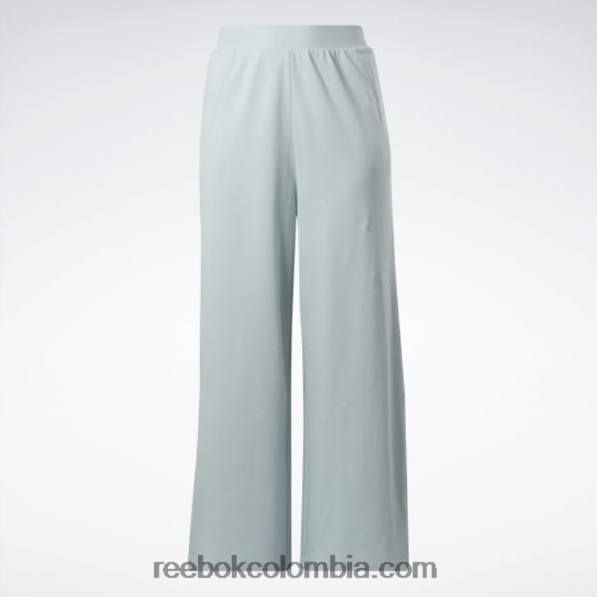 mujer gris junto al mar pantalones clásicos de pierna ancha (tallas grandes) Reebok D260LP649