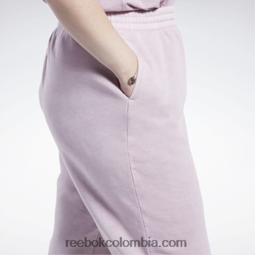 mujer lila infundida Pantalones clásicos polar tinte natural (tallas grandes) Reebok D260LP783