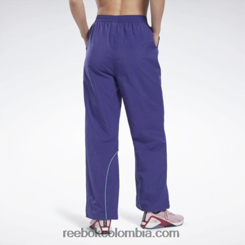 mujer morado negrita pantalones tejidos les mills Reebok D260LP448