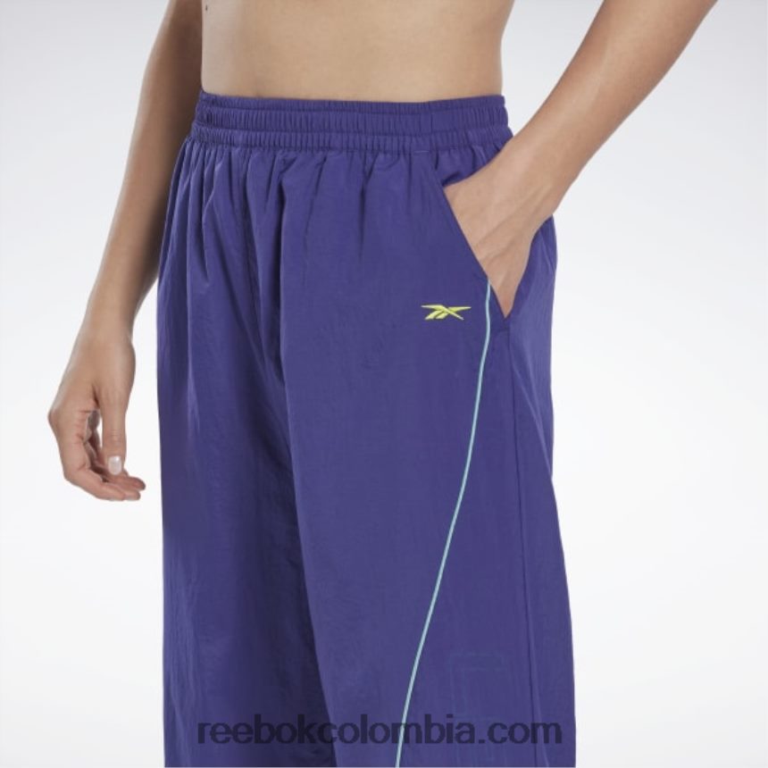 mujer morado negrita pantalones tejidos les mills Reebok D260LP448