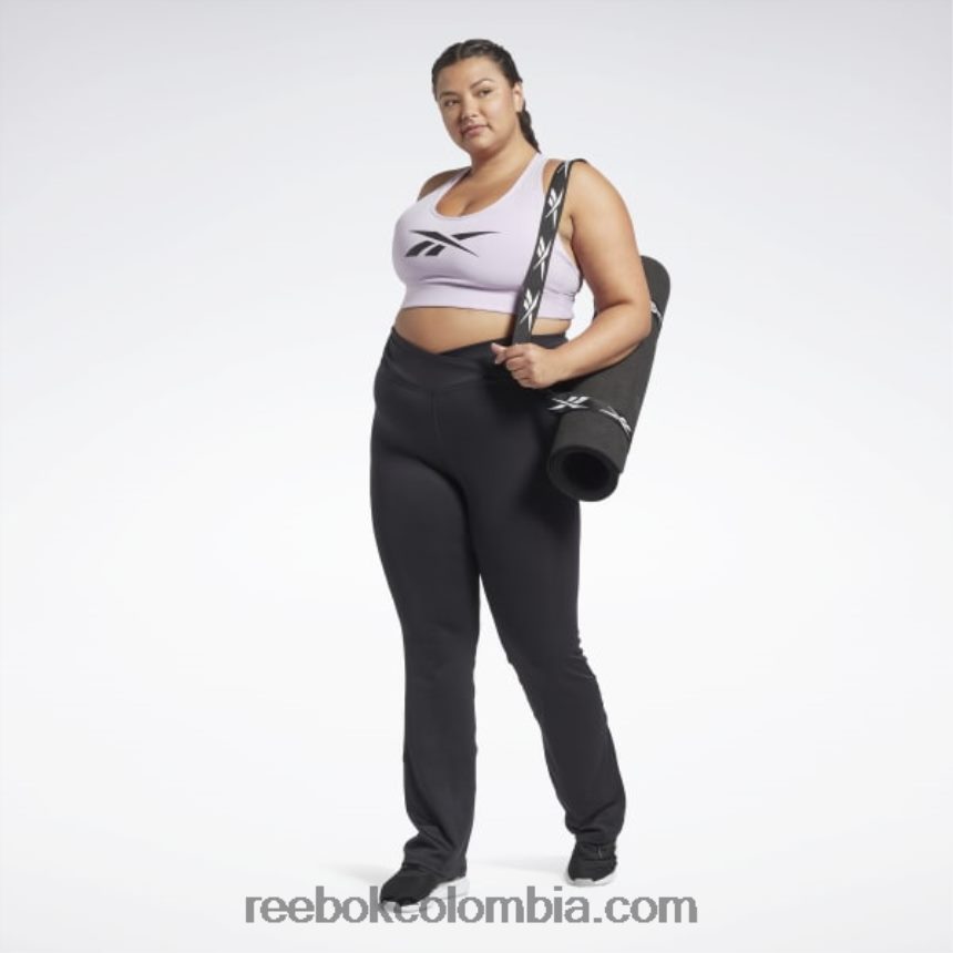 mujer noche negra pantalones bootcut del programa de pantalones listos para entrenar (tallas grandes) Reebok D260LP422
