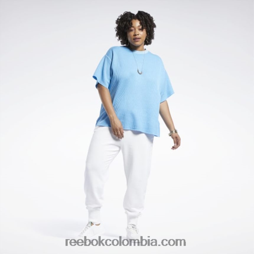 mujer tiza pantalones clásicos de rizo francés (tallas grandes) Reebok D260LP796