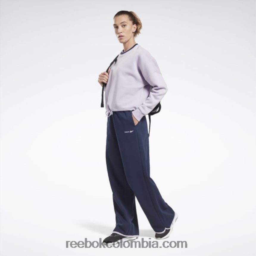 mujer vector de la marina pantalones de lana de identidad Reebok D260LP743