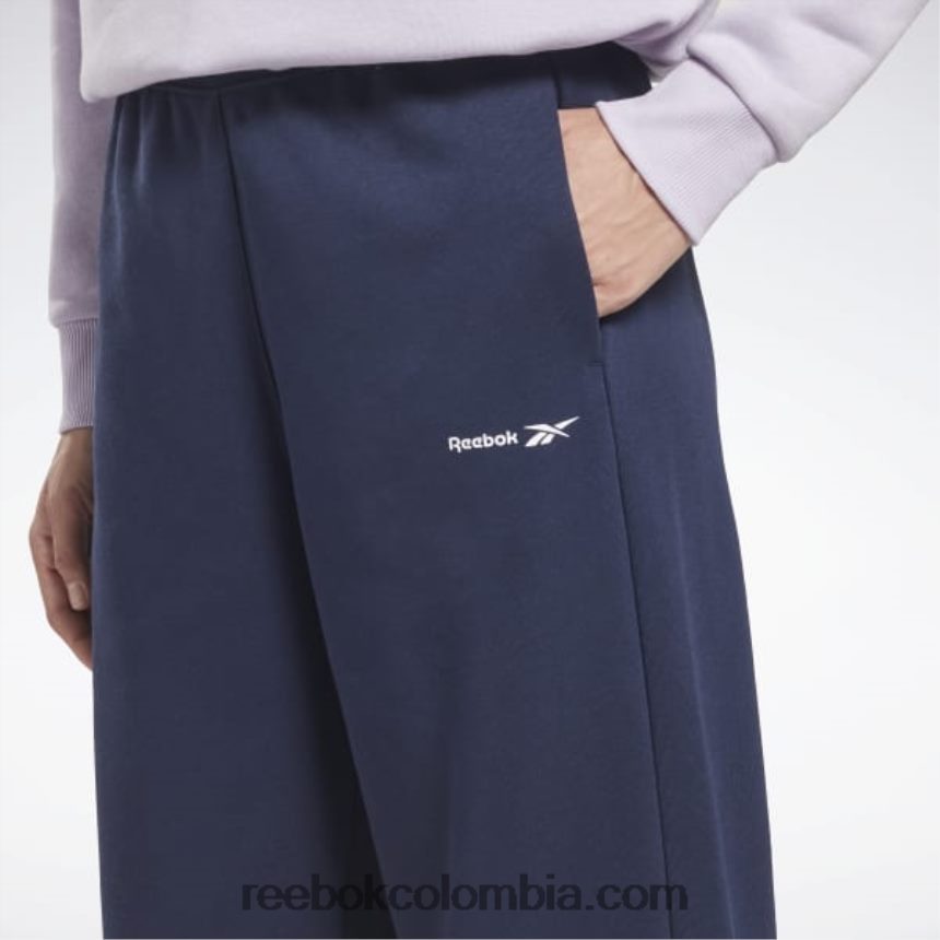 mujer vector de la marina pantalones de lana de identidad Reebok D260LP743