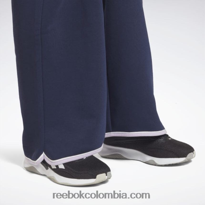 mujer vector de la marina pantalones de lana de identidad Reebok D260LP743