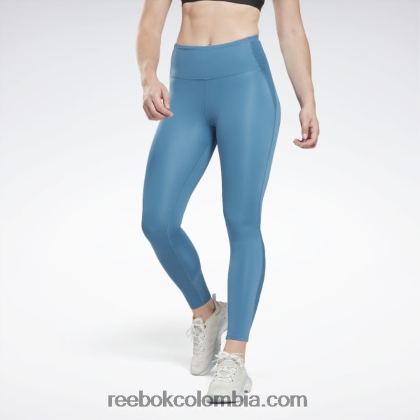 mujer azul acero s23-r lux perform leggins de tiro alto Reebok D260LP590