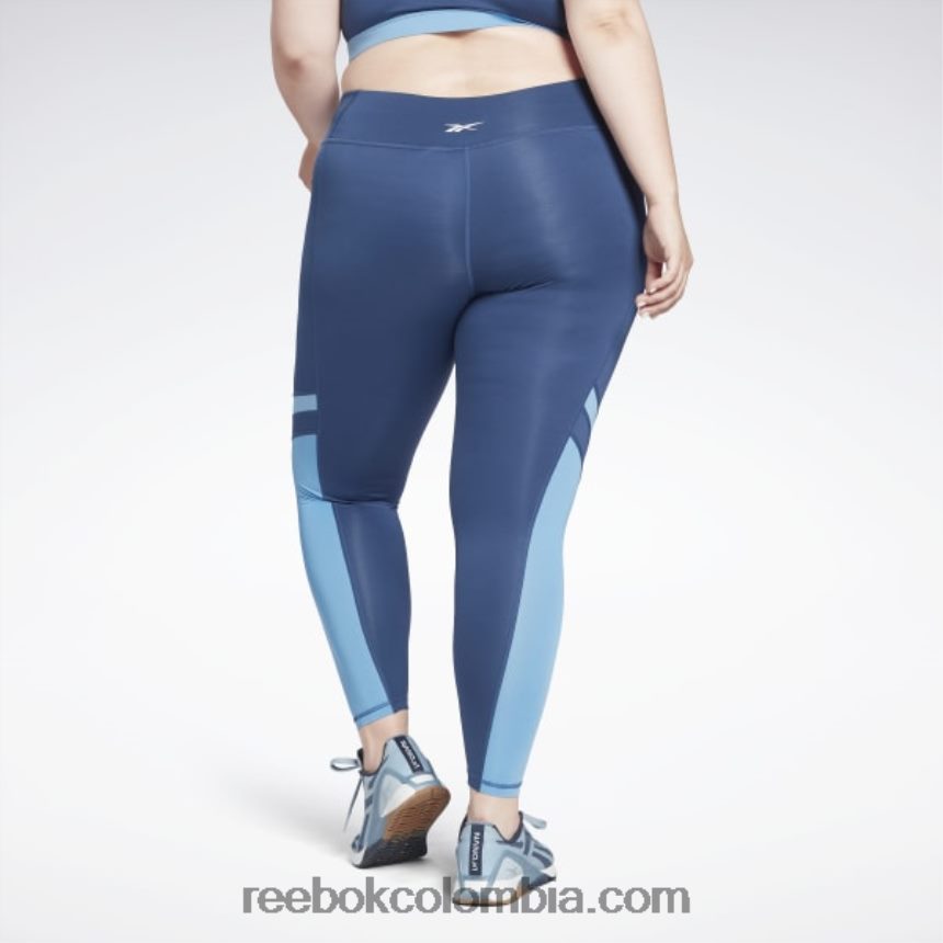 mujer batik azul leggins de malla listos para entrenar (tallas grandes) Reebok D260LP810