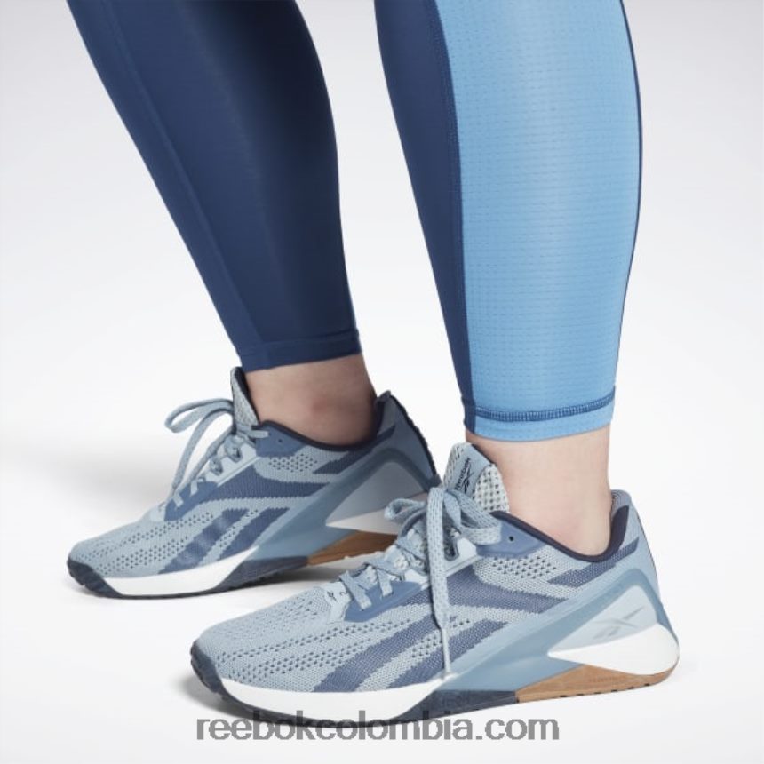 mujer batik azul leggins de malla listos para entrenar (tallas grandes) Reebok D260LP810