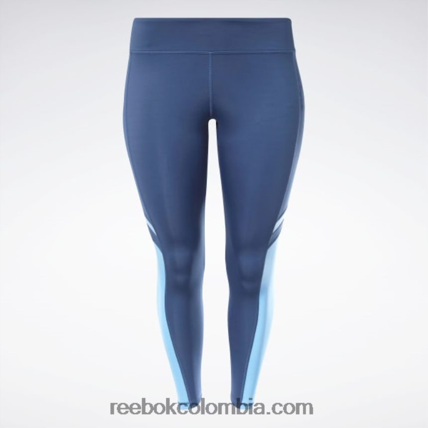 mujer batik azul leggins de malla listos para entrenar (tallas grandes) Reebok D260LP810