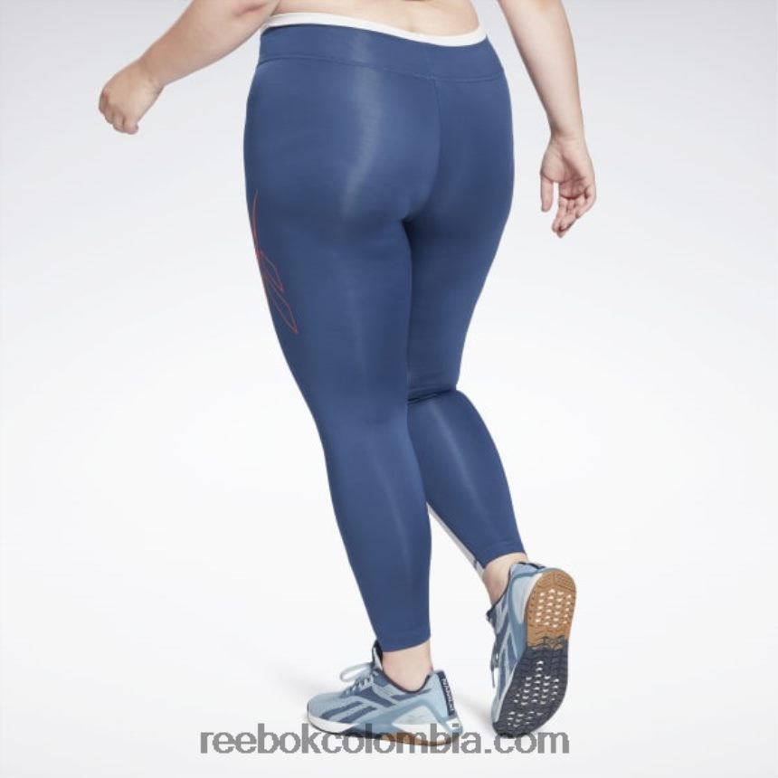 mujer batik azul mallas vectoriales listas para entrenar (tallas grandes) Reebok D260LP900