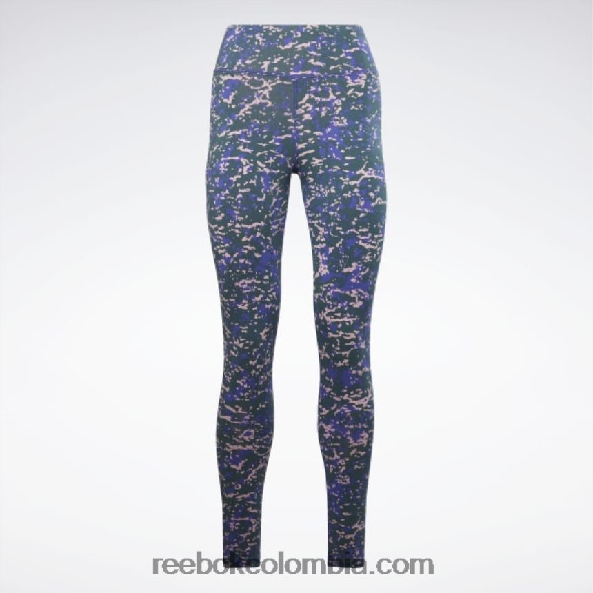 mujer bosque verde leggins modernos de algodón safari Reebok D260LP518