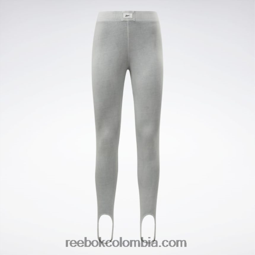 mujer gris puro 3 leggins clásicos con estribo tinte natural Reebok D260LP567