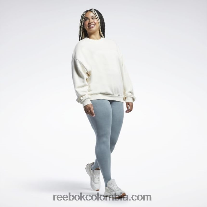 mujer gris puro 3 leggins clásicos con estribo tinte natural (talla grande) Reebok D260LP594