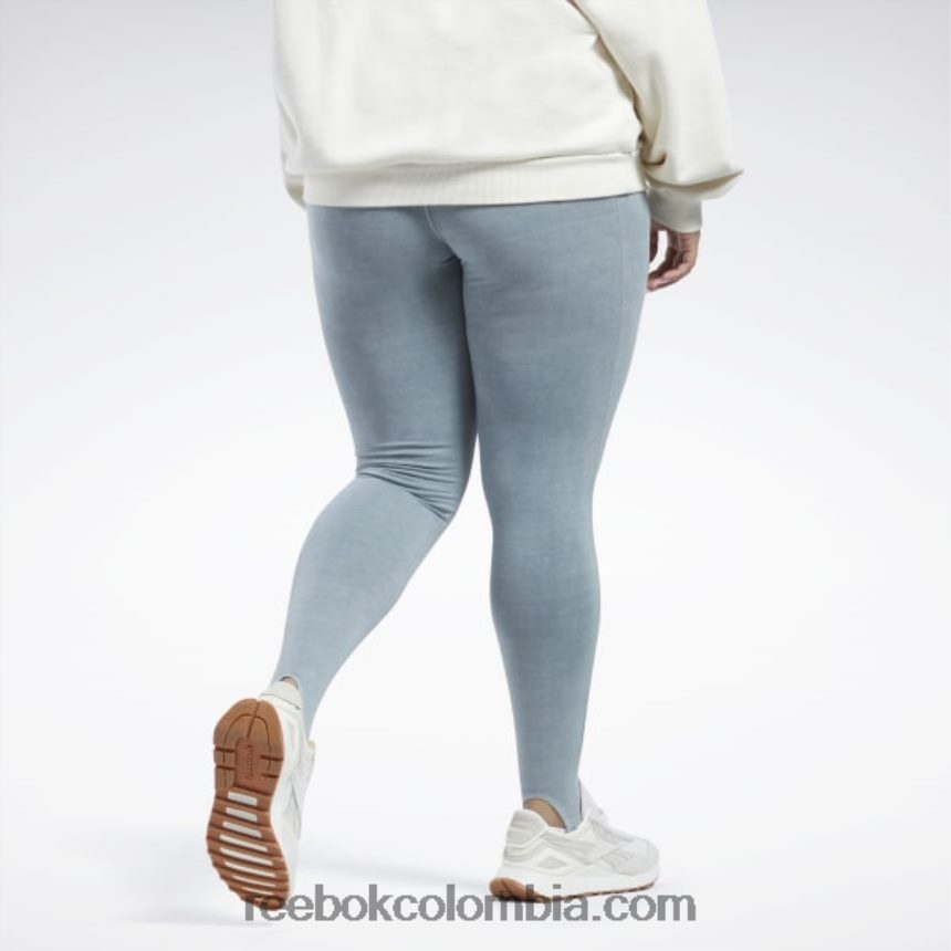 mujer gris puro 3 leggins clásicos con estribo tinte natural (talla grande) Reebok D260LP594