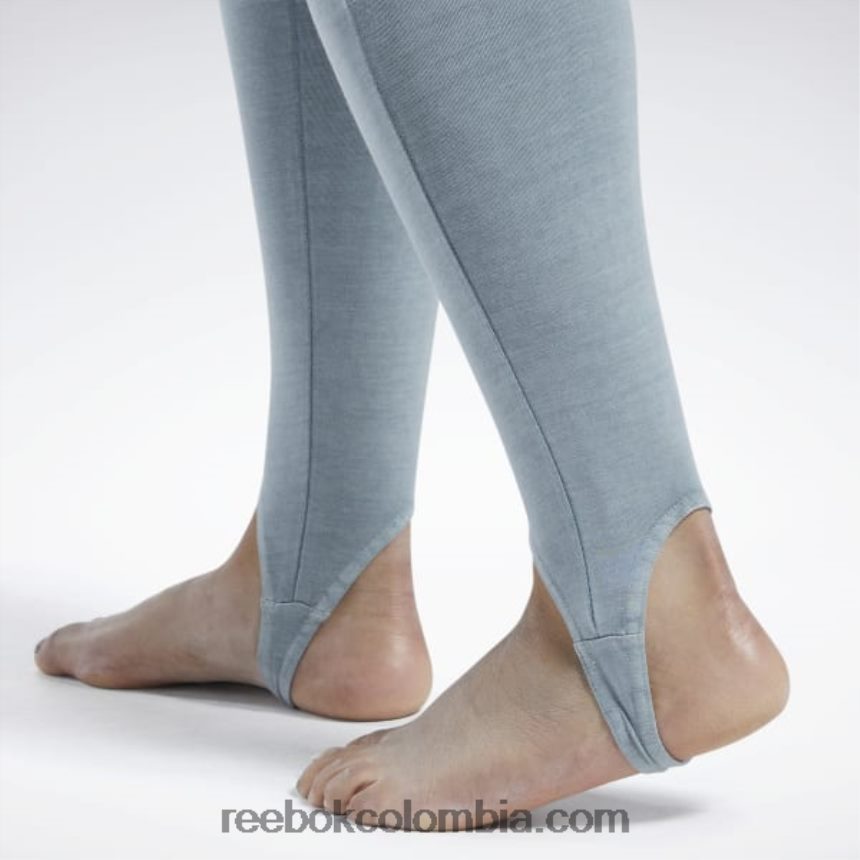 mujer gris puro 3 leggins clásicos con estribo tinte natural (talla grande) Reebok D260LP594