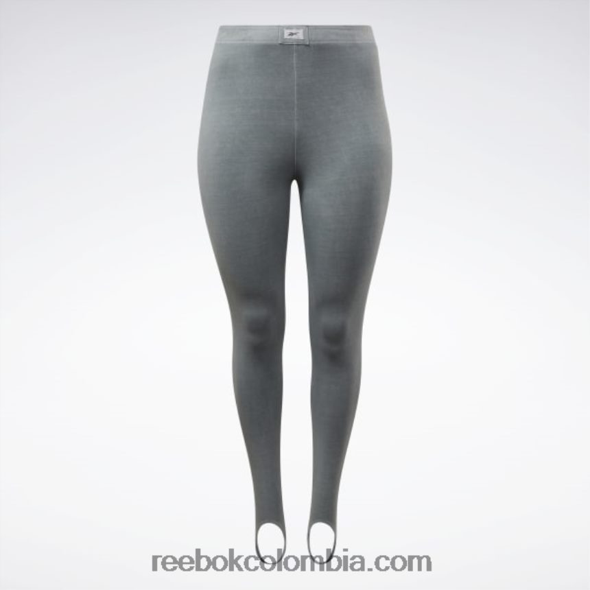 mujer gris puro 3 leggins clásicos con estribo tinte natural (talla grande) Reebok D260LP594