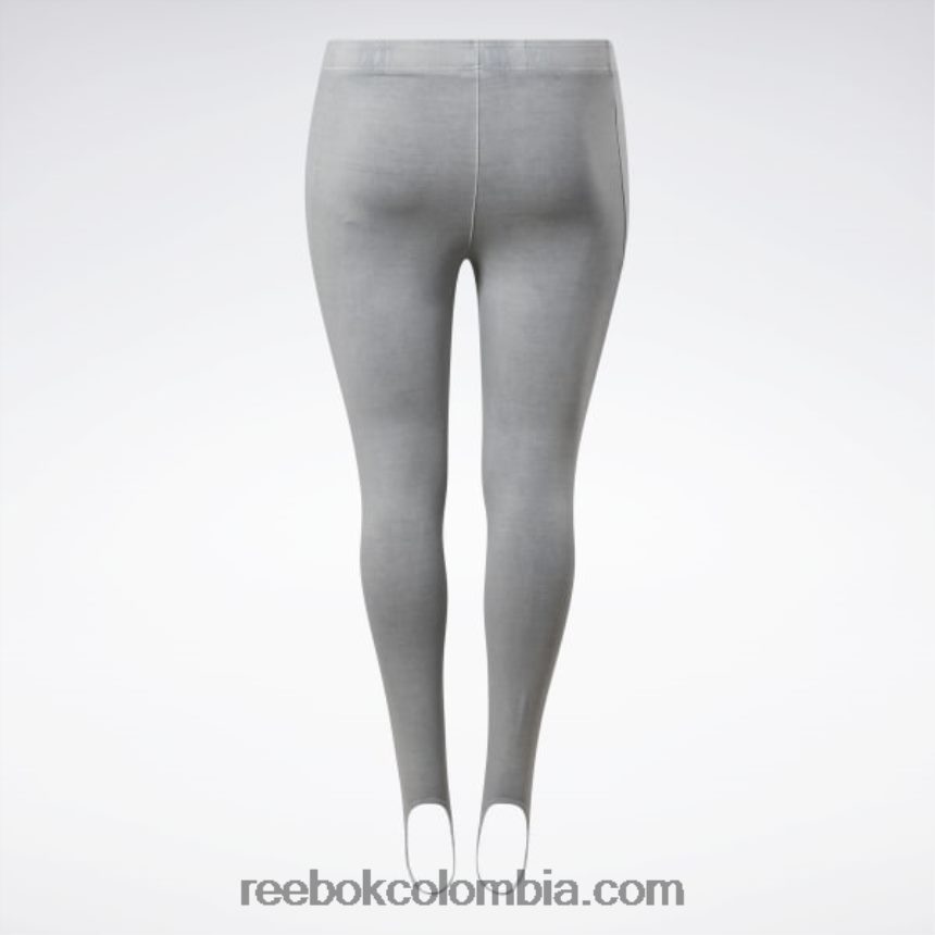 mujer gris puro 3 leggins clásicos con estribo tinte natural (talla grande) Reebok D260LP594