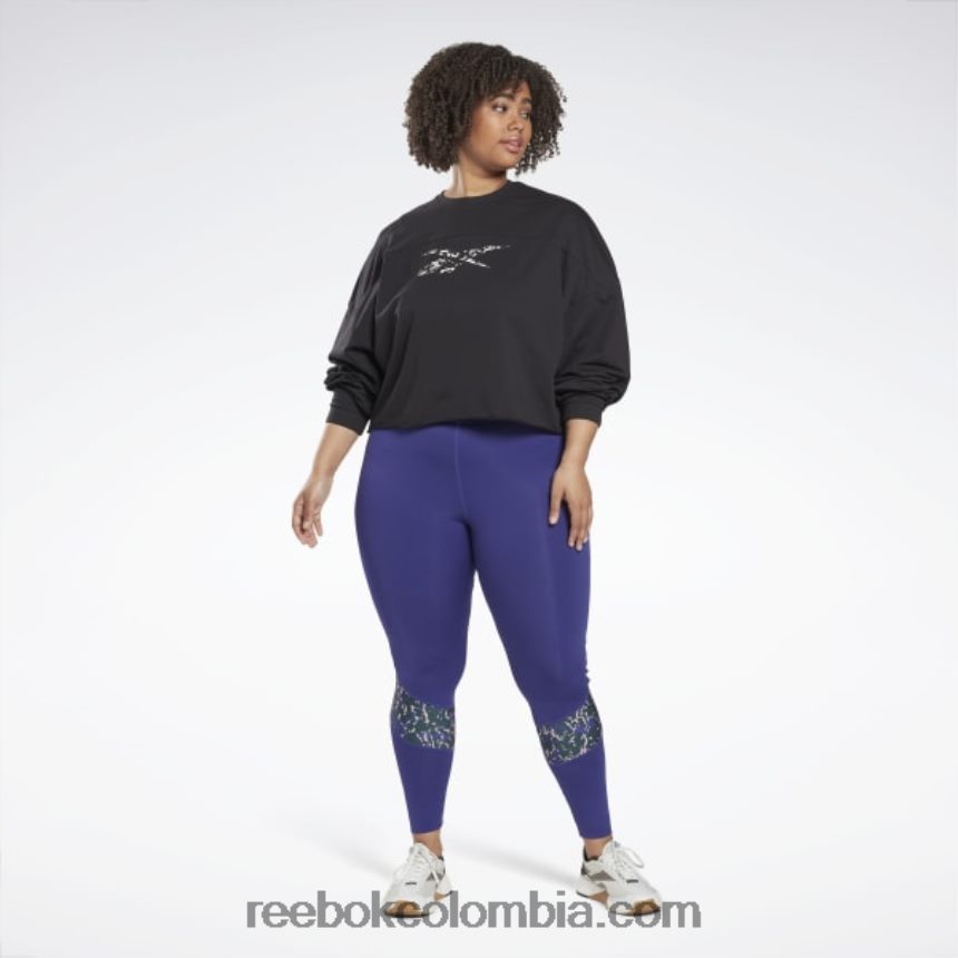 mujer morado negrita polainas modernas de safari (talla grande) Reebok D260LP389