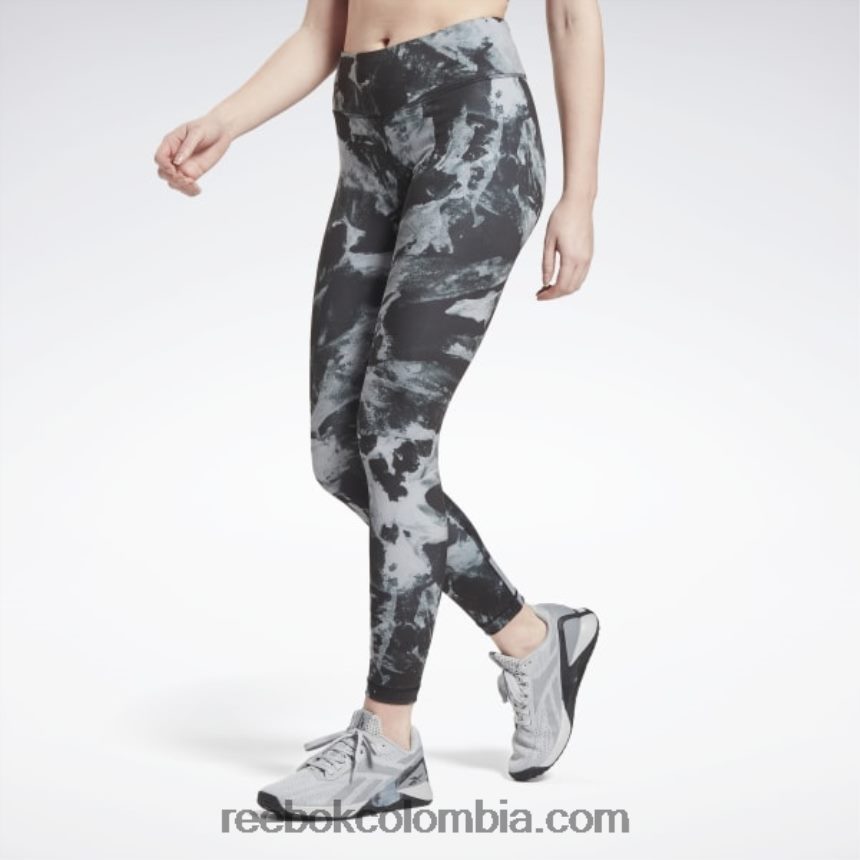 mujer negro leggins con estampado myt Reebok D260LP755