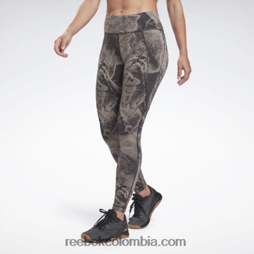 mujer negro leggins de jacquard de lujo Reebok D260LP795