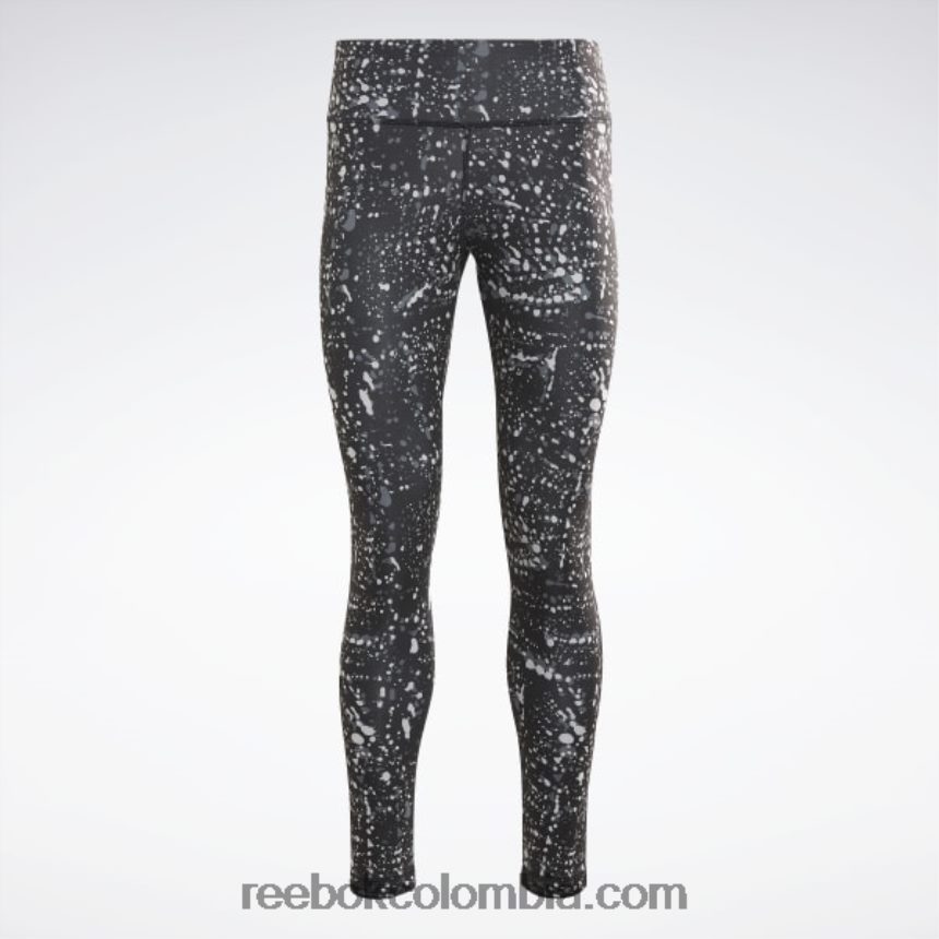 mujer negro leggins estampados listos para entrenar Reebok D260LP962