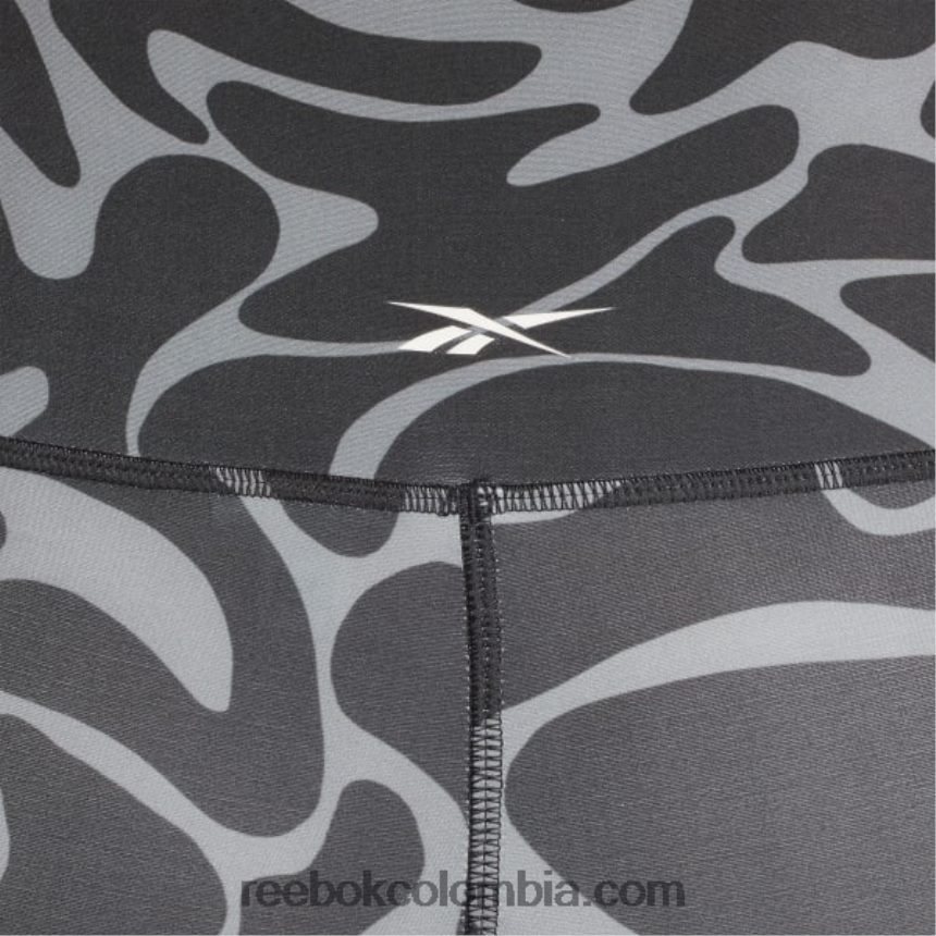 mujer negro leggins estampados listos para entrenar (tallas grandes) Reebok D260LP551