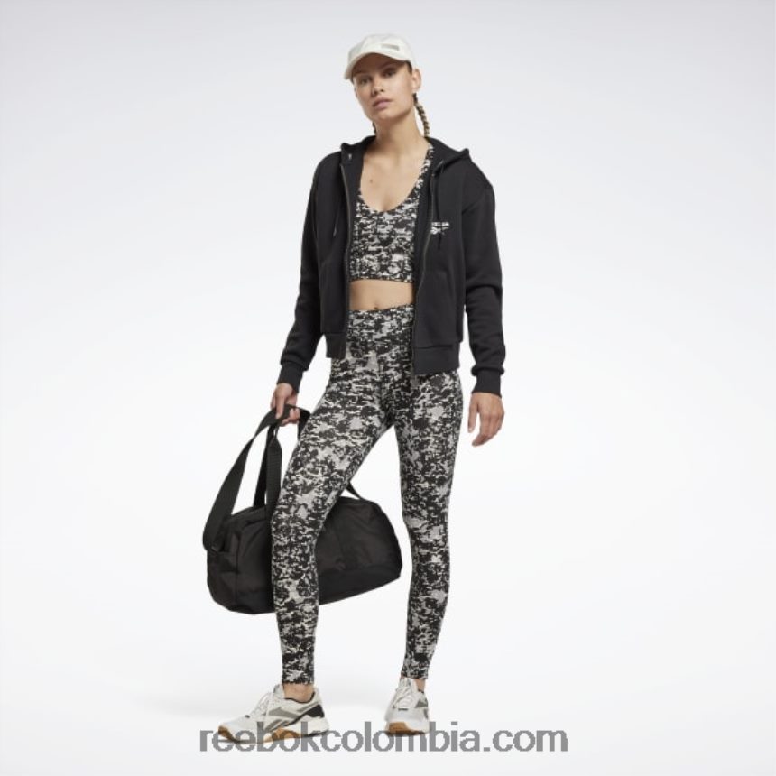 mujer negro leggins modernos de algodón safari Reebok D260LP453