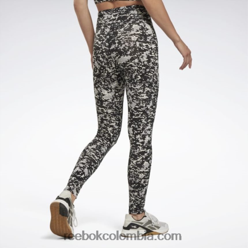 mujer negro leggins modernos de algodón safari Reebok D260LP453