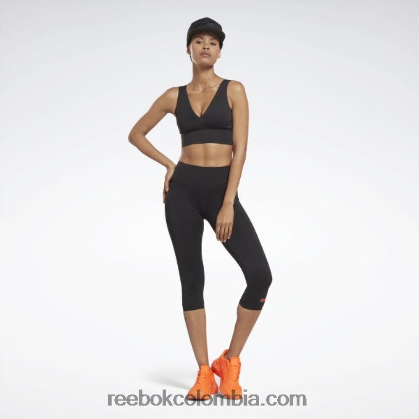 mujer negro leggins victoria beckham 5/8 Reebok D260LP559