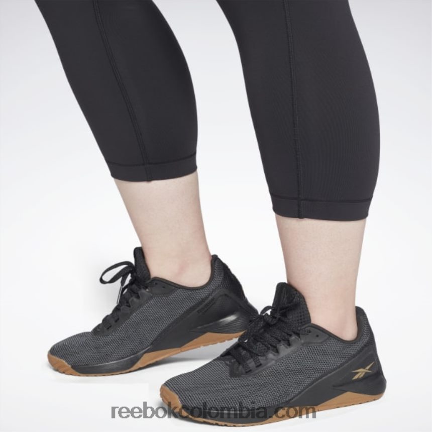 mujer negro lux 3/4 leggins (talla grande) Reebok D260LP653