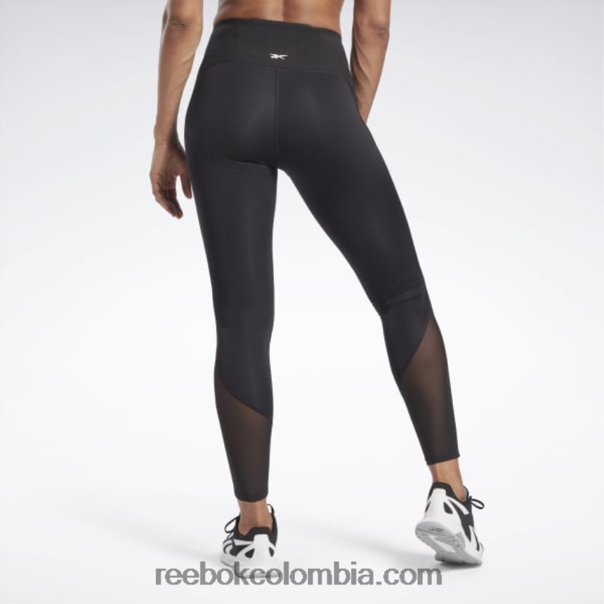 mujer negro lux perform leggins de tiro alto Reebok D260LP491
