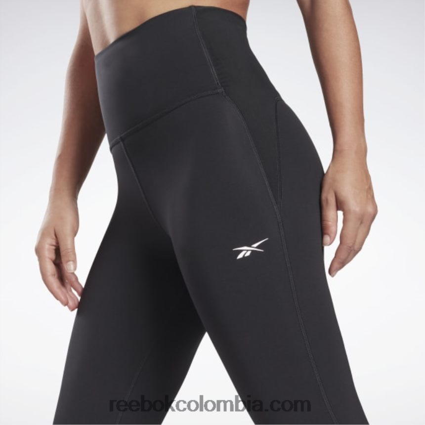 mujer negro lux perform leggins de tiro alto Reebok D260LP839
