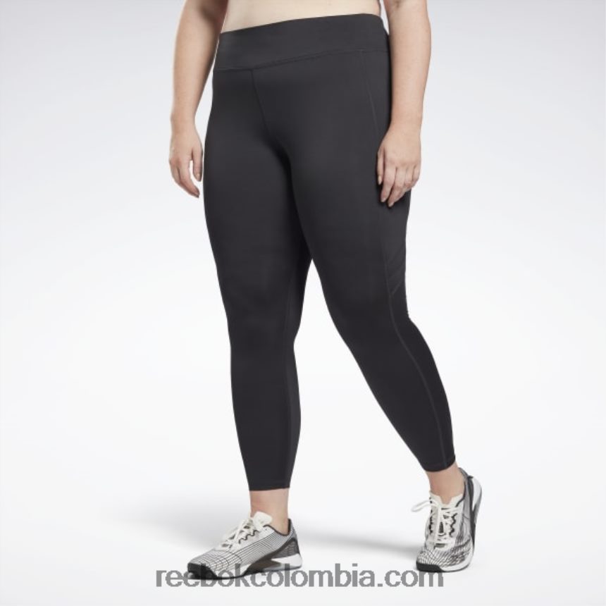mujer noche negra leggins de malla listos para entrenar (tallas grandes) Reebok D260LP777