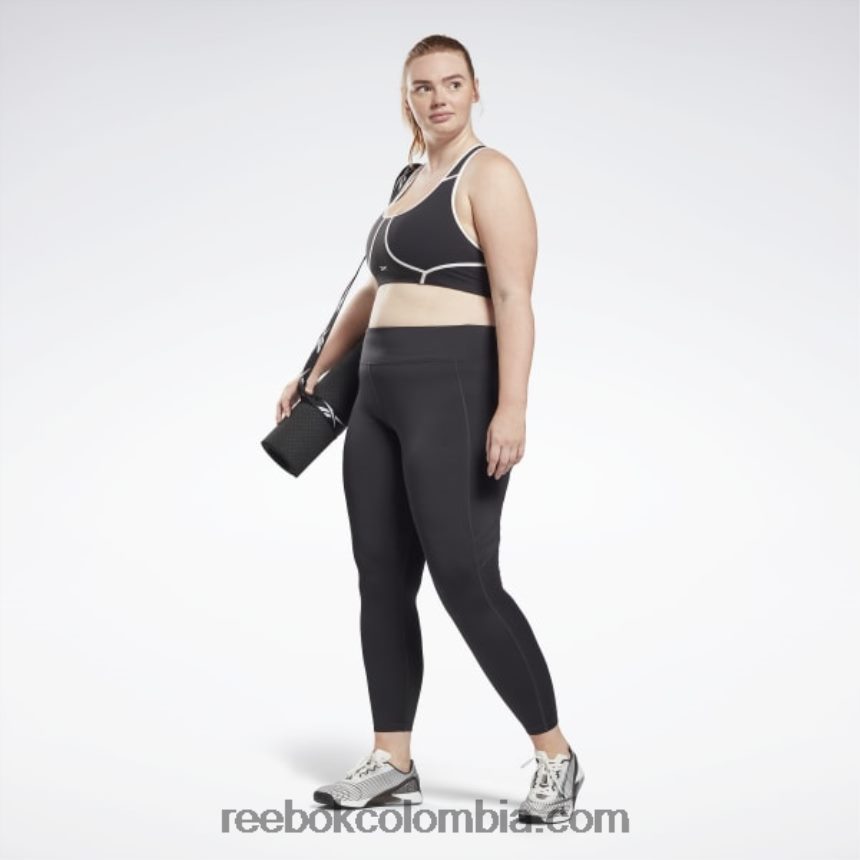 mujer noche negra leggins de malla listos para entrenar (tallas grandes) Reebok D260LP777