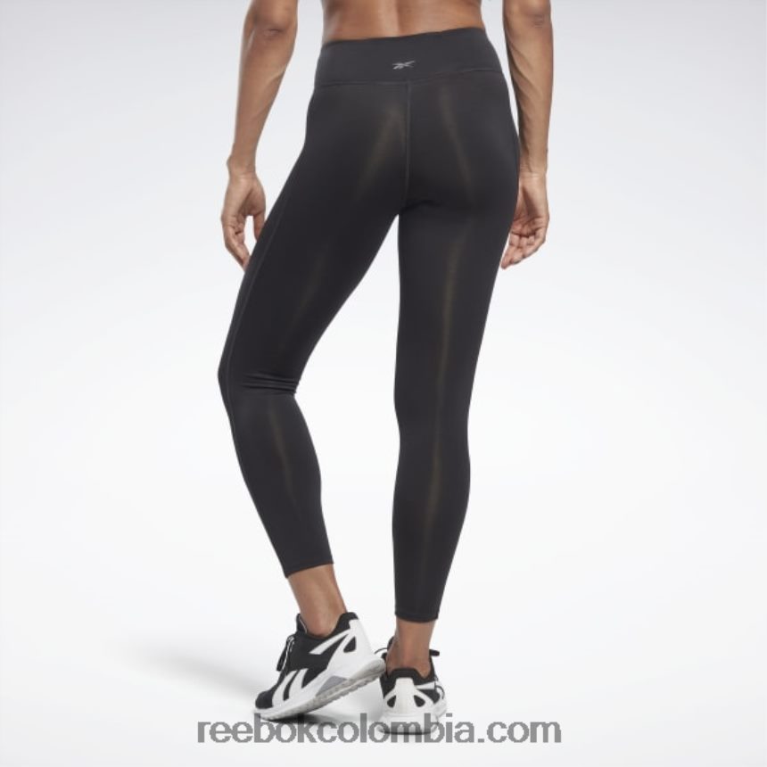 mujer noche negra leggins programa pantalón listo para entrenar Reebok D260LP570