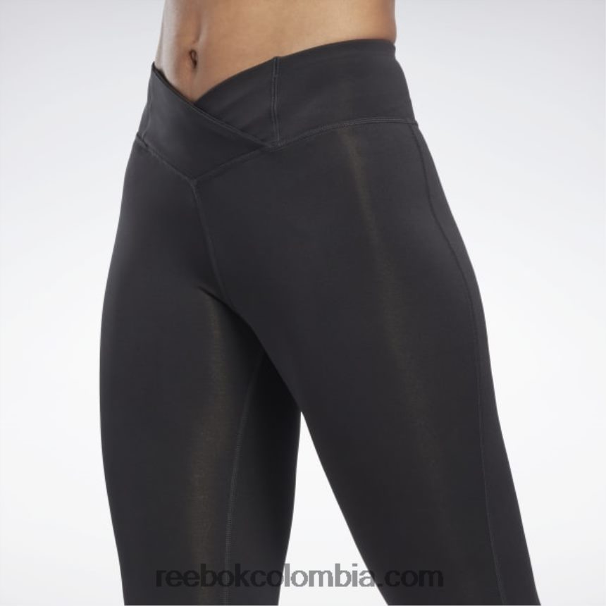 mujer noche negra leggins programa pantalón listo para entrenar Reebok D260LP570