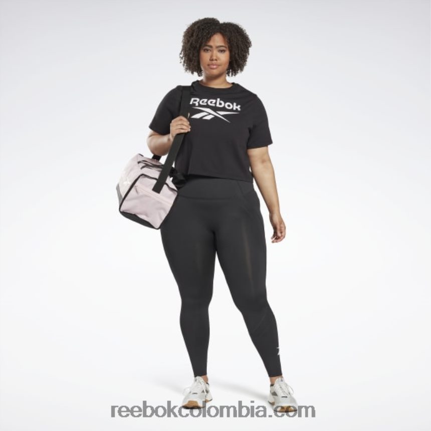 mujer noche negra mallas vectoriales listas para entrenar (tallas grandes) Reebok D260LP581