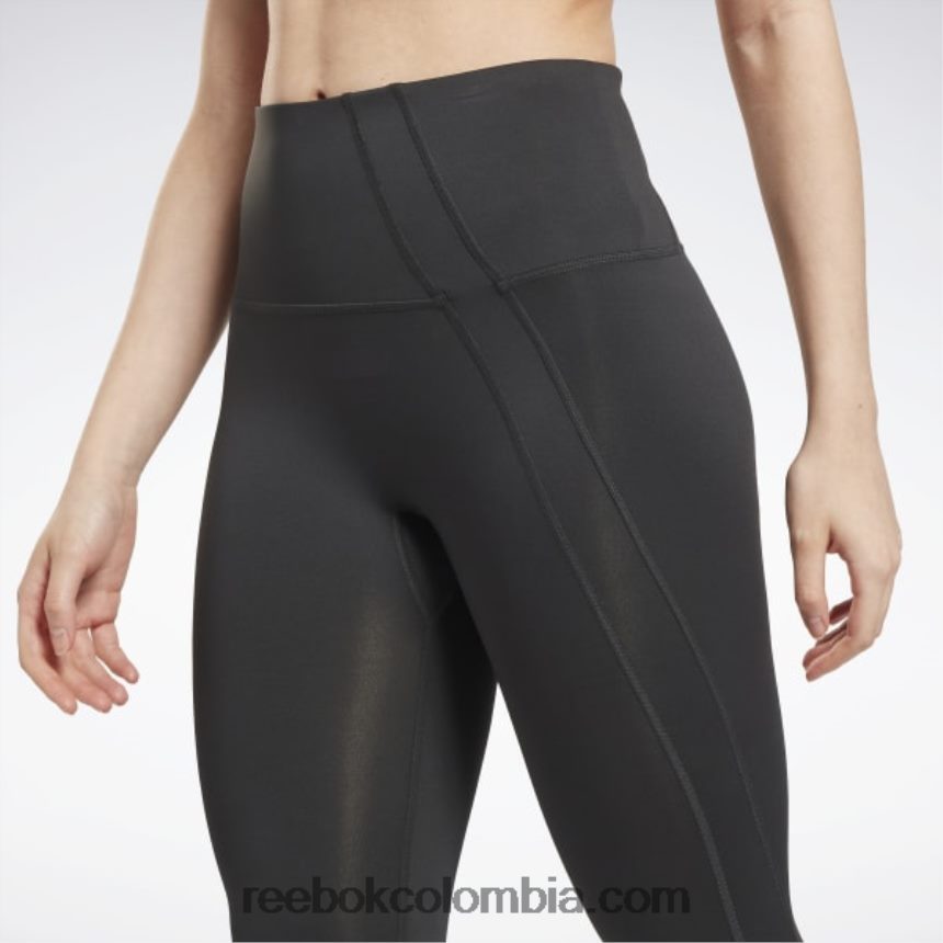 mujer noche negra polainas de vector listo para entrenar Reebok D260LP449