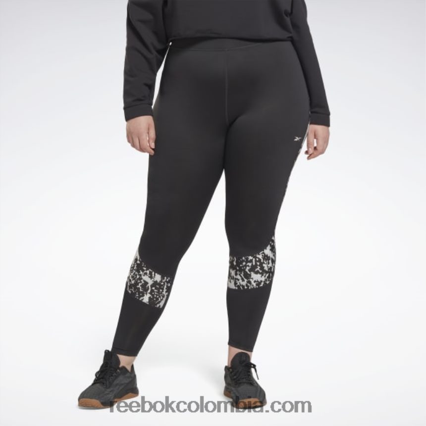mujer noche negra polainas modernas de safari (talla grande) Reebok D260LP454