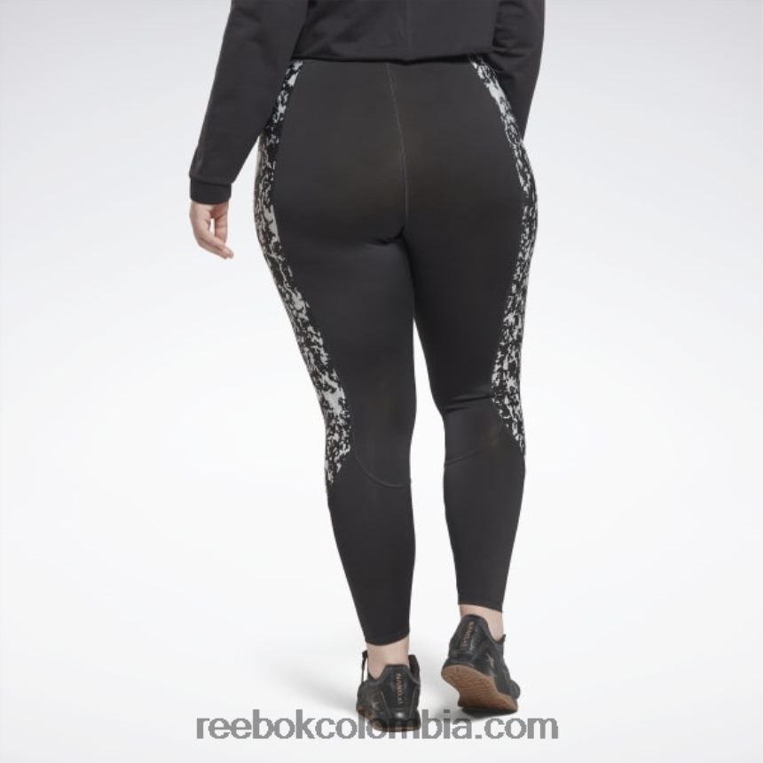 mujer noche negra polainas modernas de safari (talla grande) Reebok D260LP454