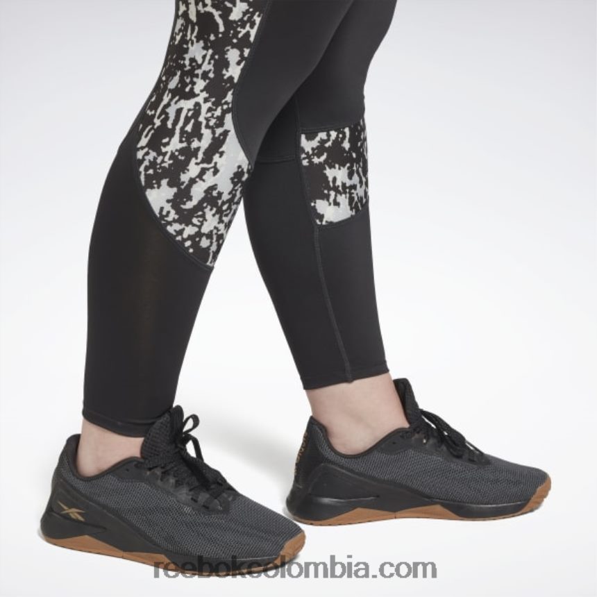 mujer noche negra polainas modernas de safari (talla grande) Reebok D260LP454