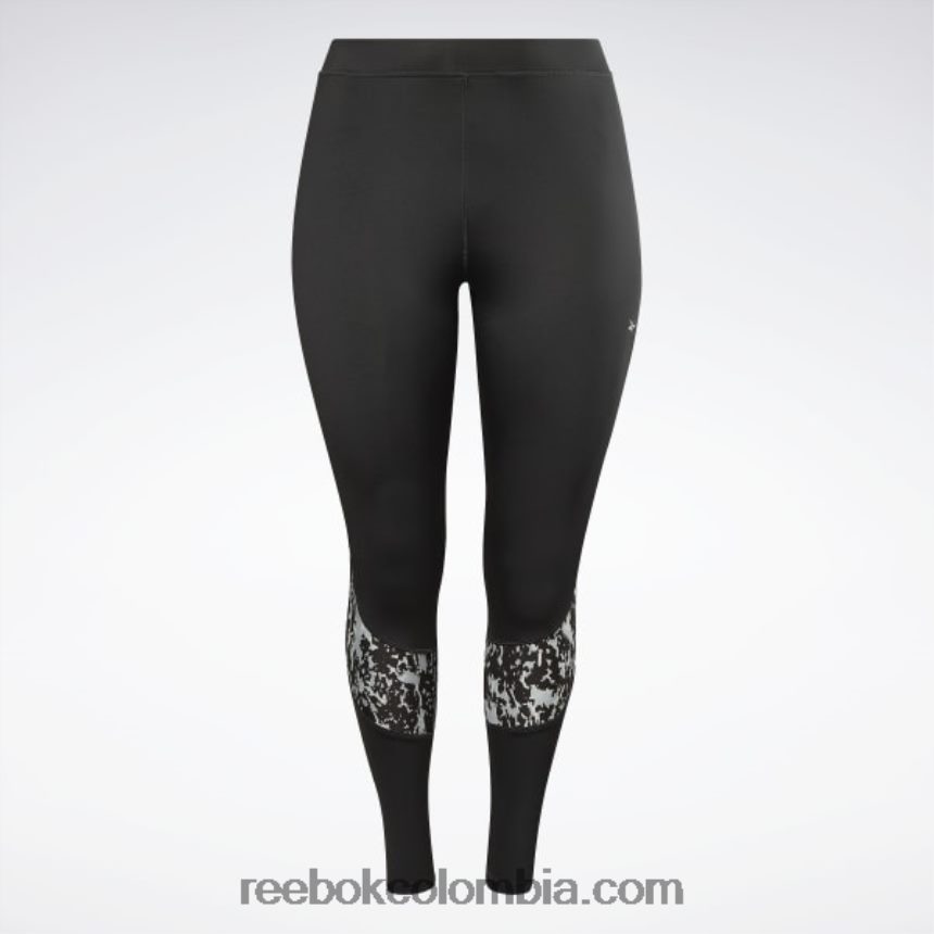 mujer noche negra polainas modernas de safari (talla grande) Reebok D260LP454