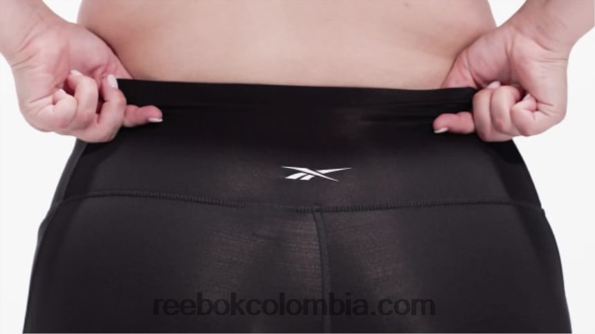 mujer noche negra programa de pantalón listo para entrenar leggings de tiro alto (tallas grandes) Reebok D260LP906