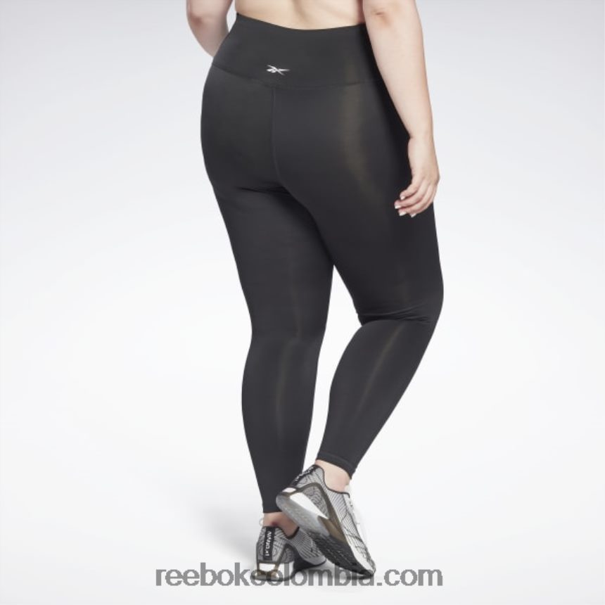 mujer noche negra programa de pantalón listo para entrenar leggings de tiro alto (tallas grandes) Reebok D260LP906