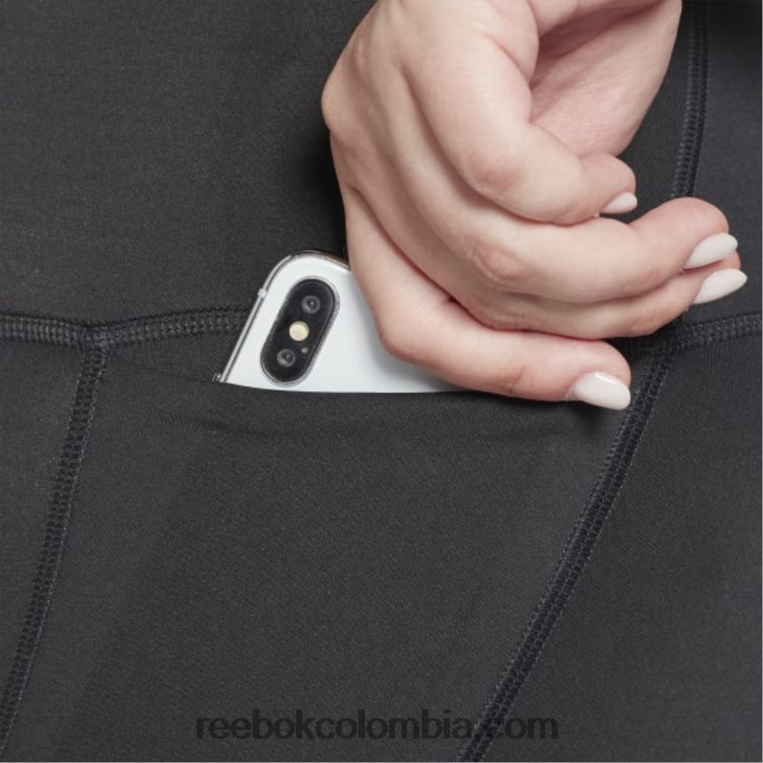 mujer noche negra programa de pantalón listo para entrenar leggings de tiro alto (tallas grandes) Reebok D260LP906