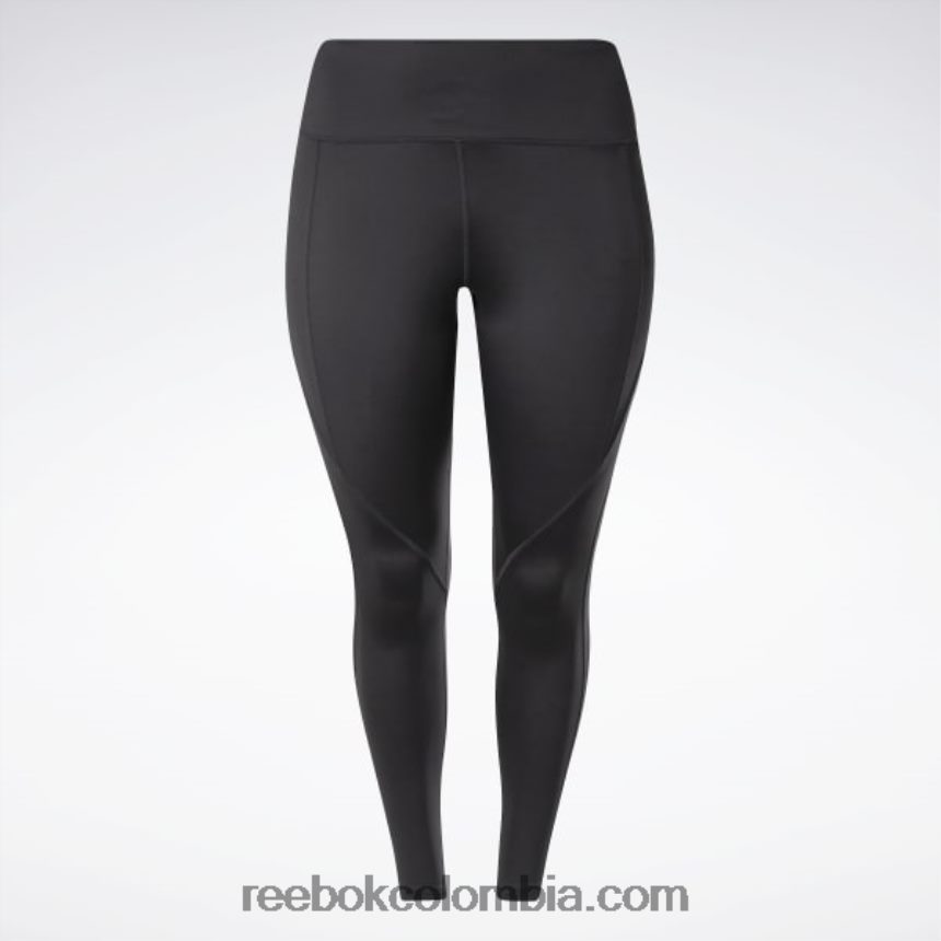 mujer noche negra programa de pantalón listo para entrenar leggings de tiro alto (tallas grandes) Reebok D260LP906